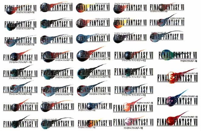 IMAGE: Final Fantasy VII Unused Logo Concepts
