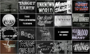 IMAGE: 1940s - 1950s B-movie feature contact sheet – right margin
