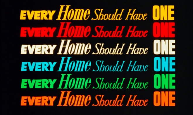 IMAGE: Every Home Should Have One (1970) main title card