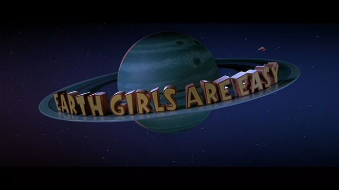 IMAGE: Earth Girls Are Easy (1988) main title card