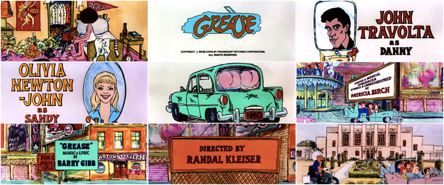 VIDEO: Grease - title sequence left