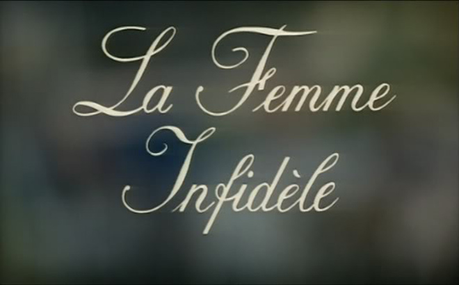 Image: La Femme Infidèle title card Claude Chabrol