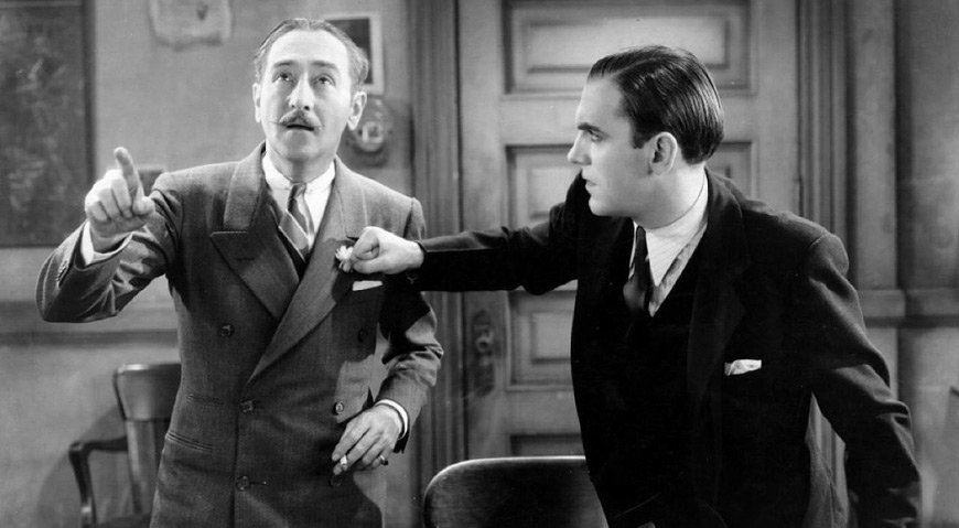 IMAGE: Still - Adolphe Menjou and Pat O’Brien in The Front Page (1931)