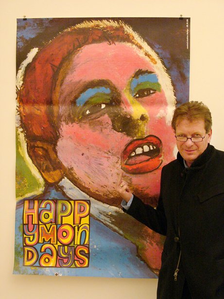 IMAGE: Tony Wilson at a Central Station exhibition, 2005