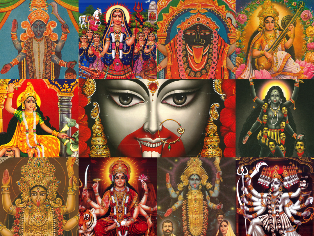 IMAGE: Calendar goddesses in collage